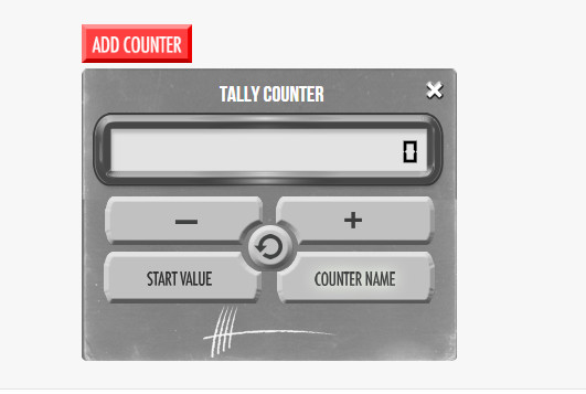 scrrenshot of Tally Counter